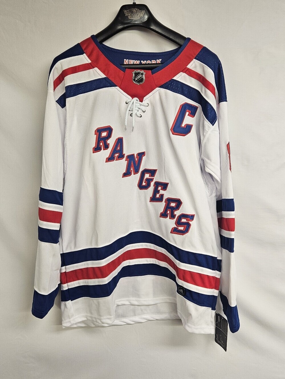 Adidas New York Rangers NWT Jacob Trouba 8 Jersey Mens 52 White Away NHL Captain
